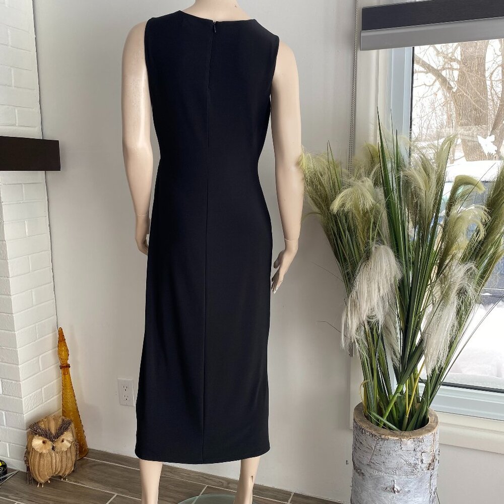 Lauren Ralph Lauren Black & White Sleeveless Dress S 10 - Picture 6 of 15